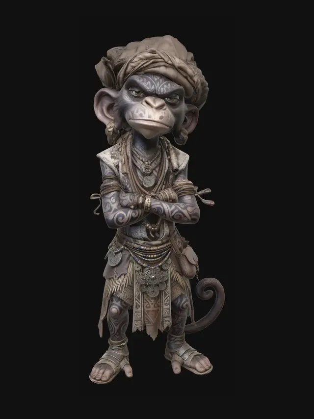 Free Monkey 3D Models - Download Instantly | Meshy