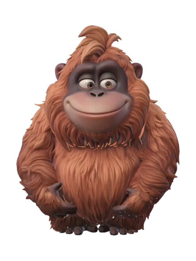 3D model for Joyful Orangutan