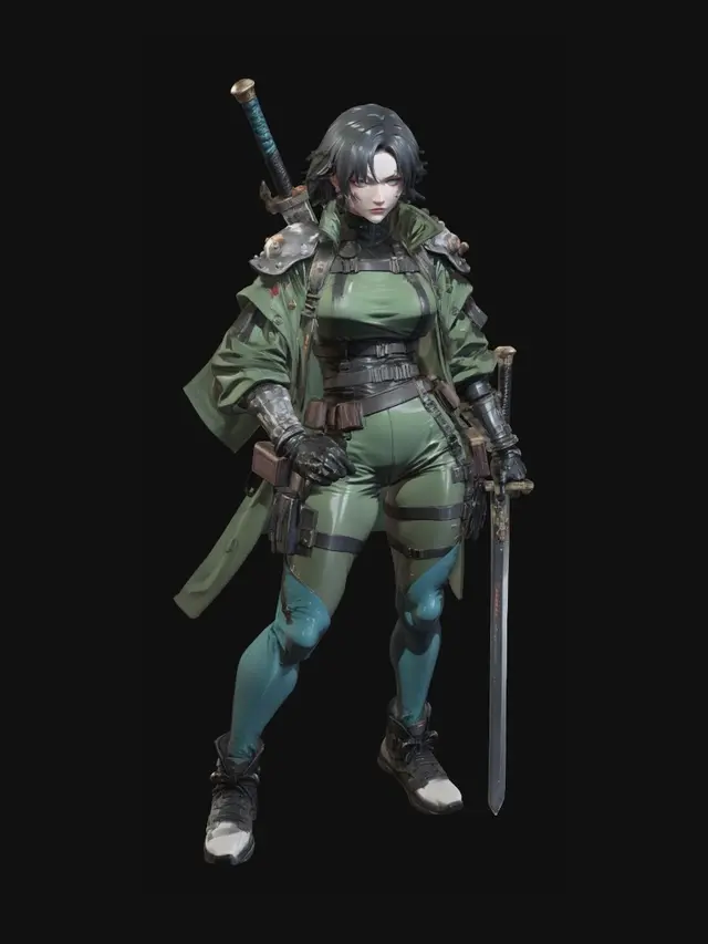 3D model for Futuristic warrior