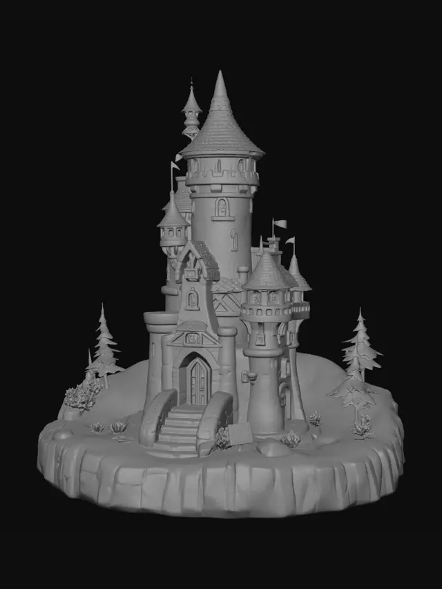 3D model for Enchanted Castle Turret