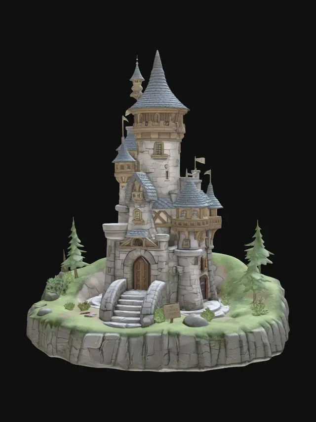 3D model for Enchanted Castle Turret