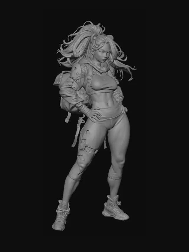 3D model for Urban Anime Woman