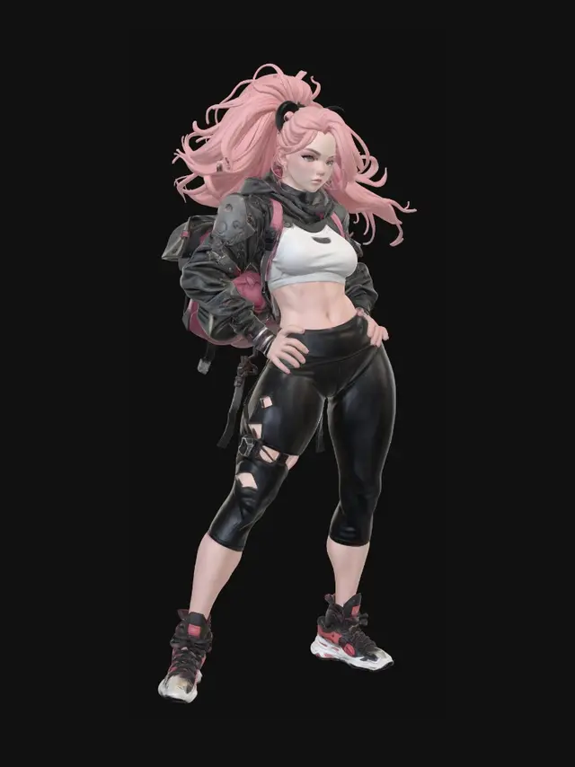 3D model for Urban Anime Woman