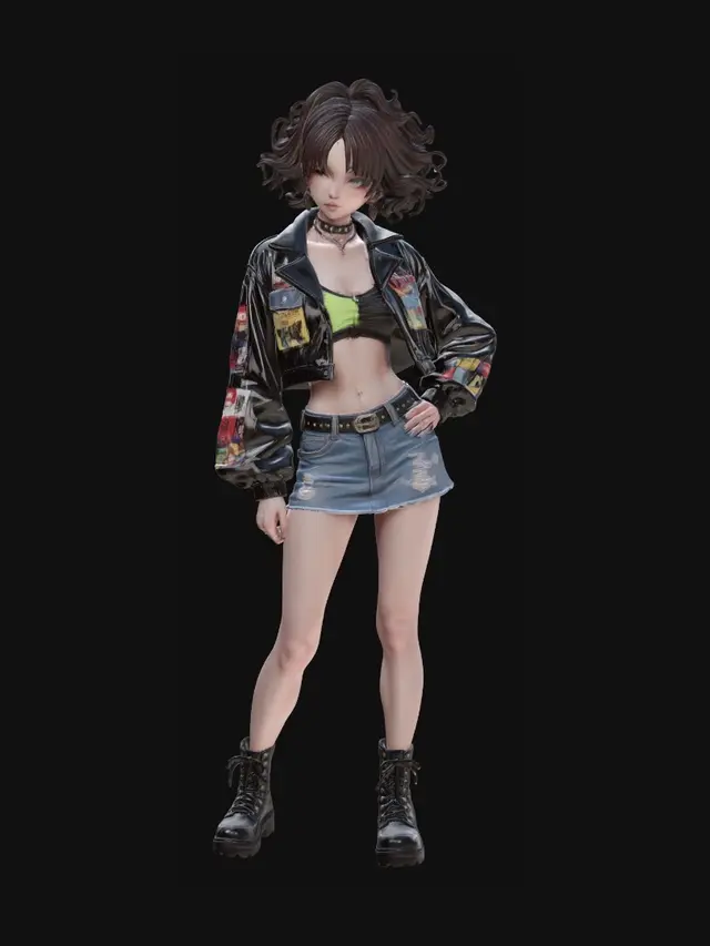 3D model for Urban fashion girl