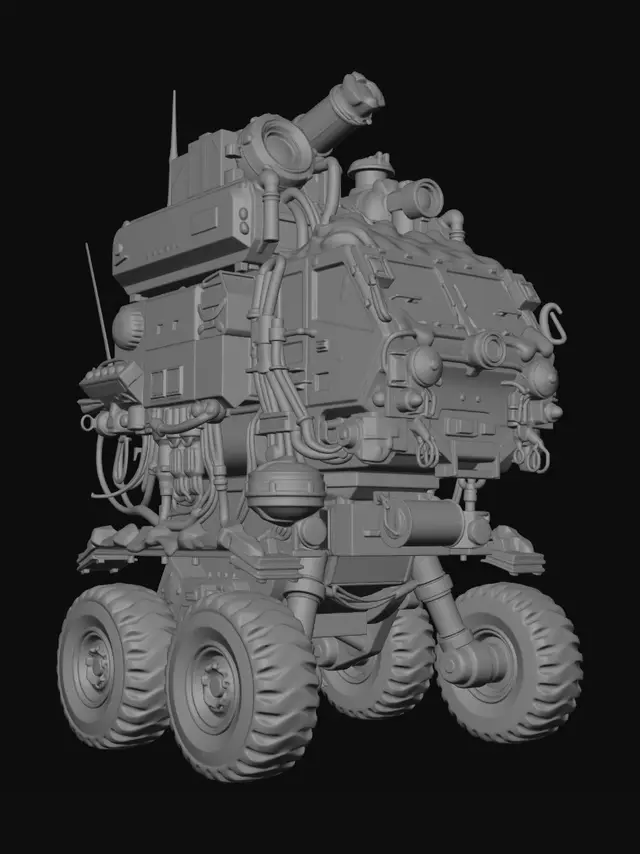 3D model for Snow tracked vehicle