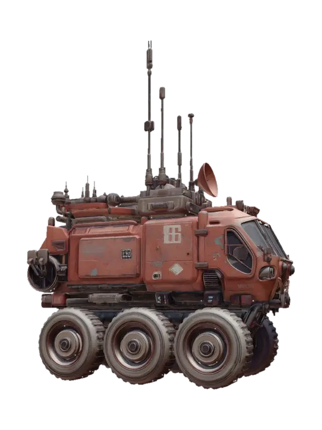 Mobile Signal Rover - Satellite 3D model, vytvořený pomocí AI