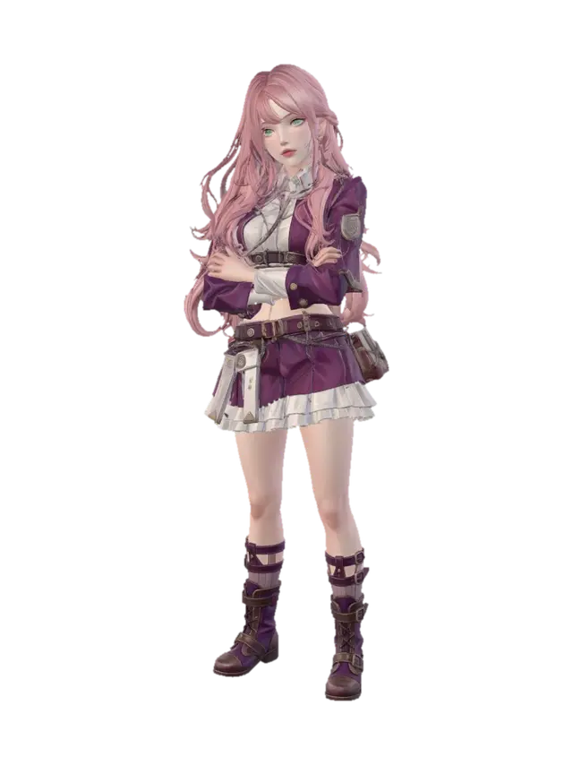 Urban Pink Female - Random 3D model, vytvořený pomocí AI