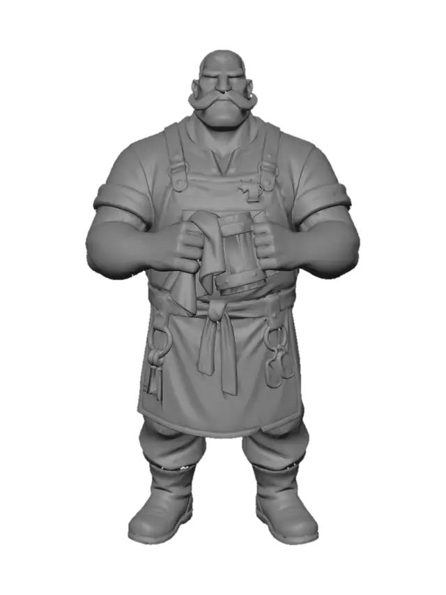 3D model for Moustachioed_Brew_Mas