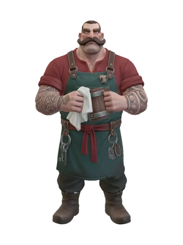 3D model for Moustachioed_Brew_Mas