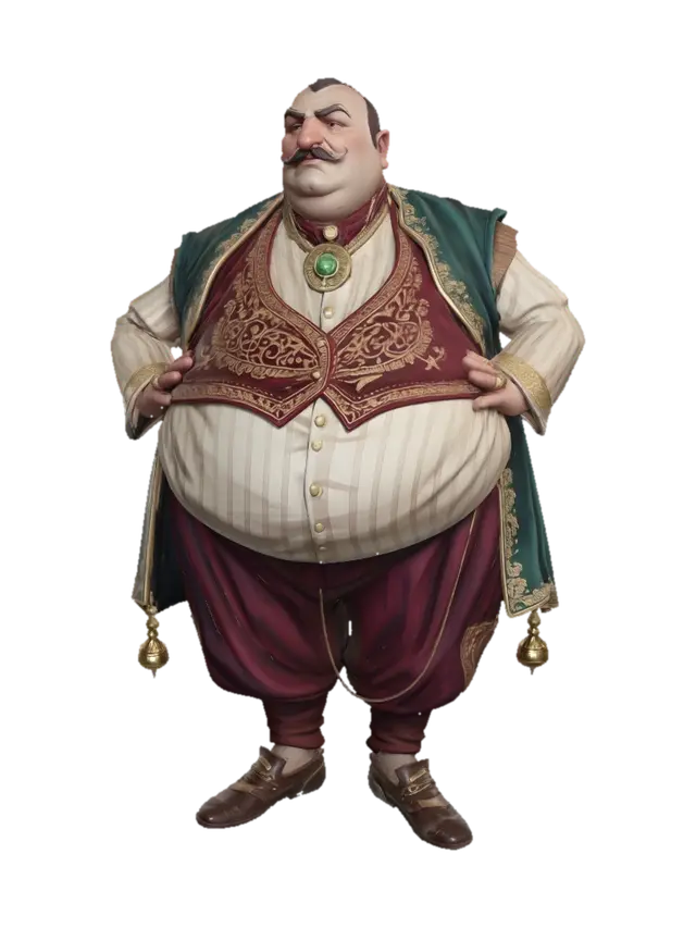 Opulent_Merchant_Lord 3D model, vytvořený pomocí AI