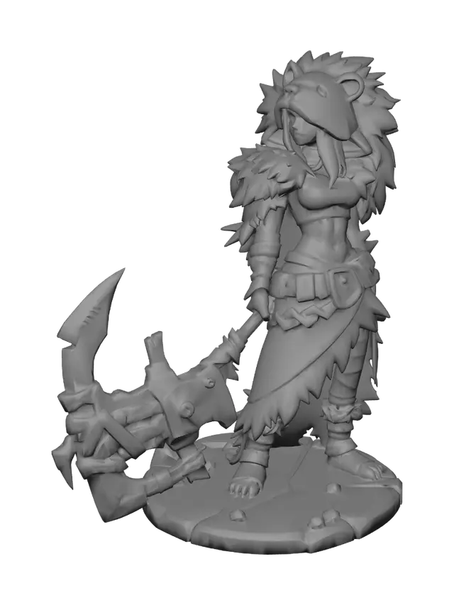 3D model for Bear Pelt Warrior