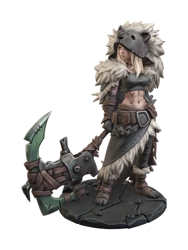 3D model for Bear Pelt Warrior