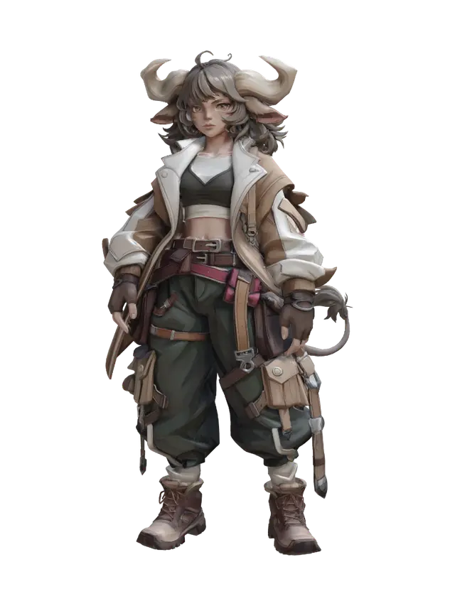 3D model for Horned Nomad Stalker