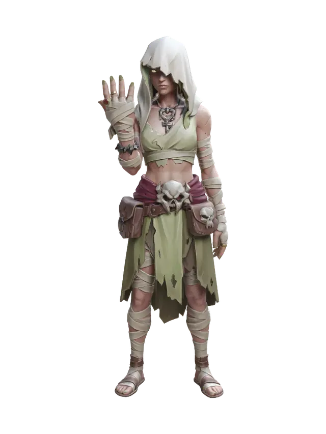 3D model for Hooded Bandaged Mystic