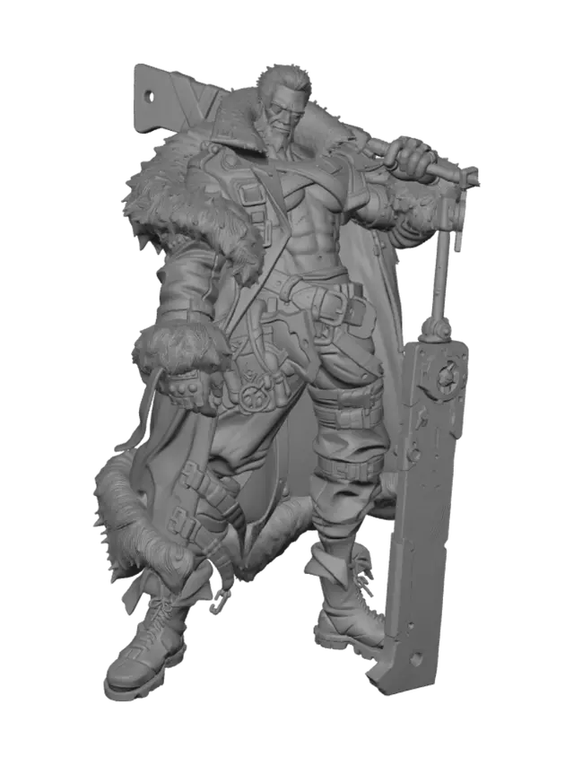 3D model for Fur Collar Warrior