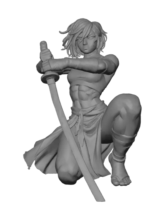 3D model for Female Samurai