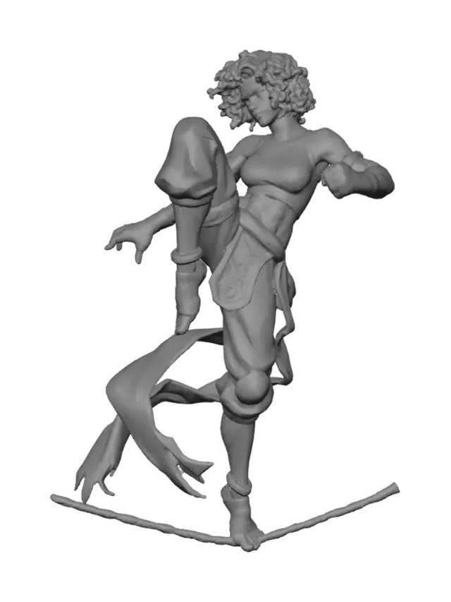 3D model for Female Fighter