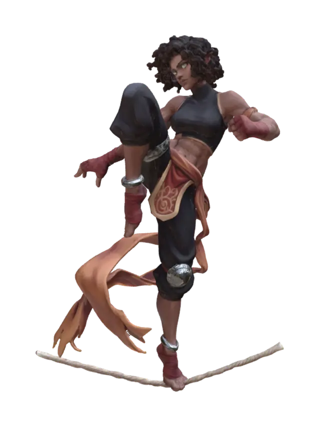 3D model for Female Fighter