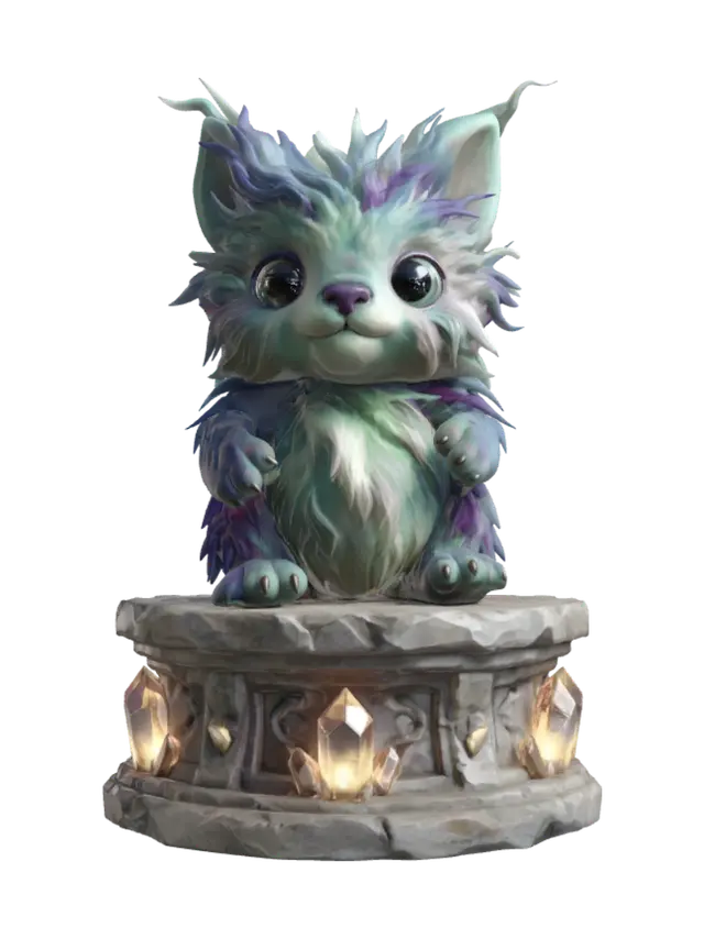 Aurora Fox - Ultra 3D model, vytvořený pomocí AI