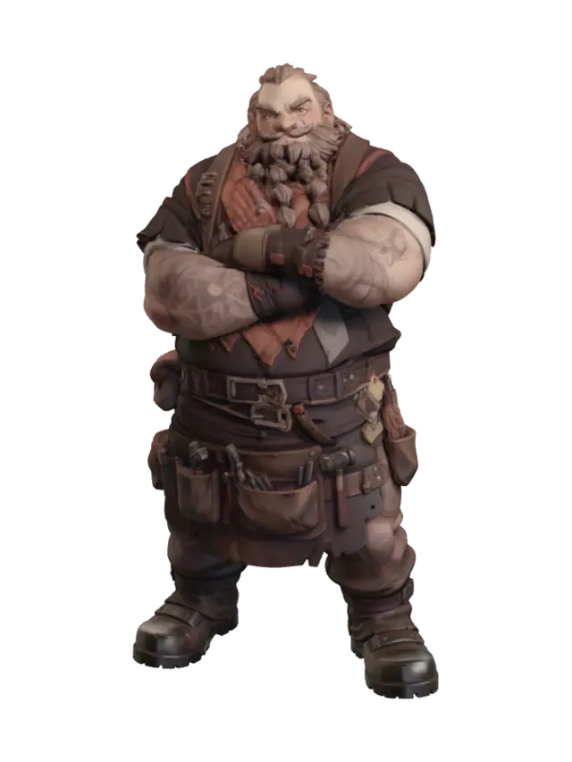 3D model for Forgebeard: The Dwarven Blacksmith