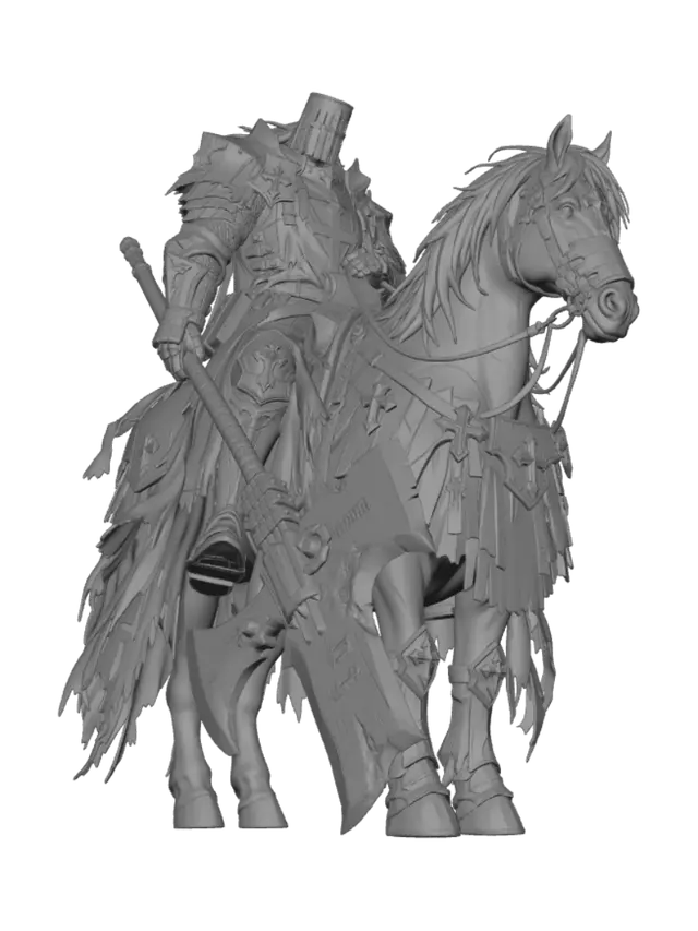 3D model for Medieval Knight on Horse