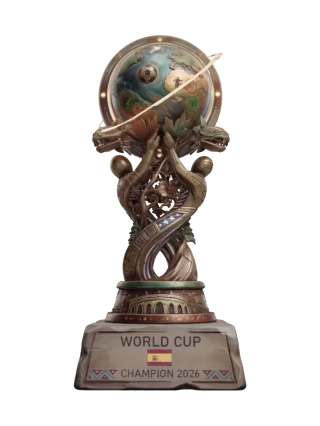 3D model for World Cup Globe Trophy 2026
