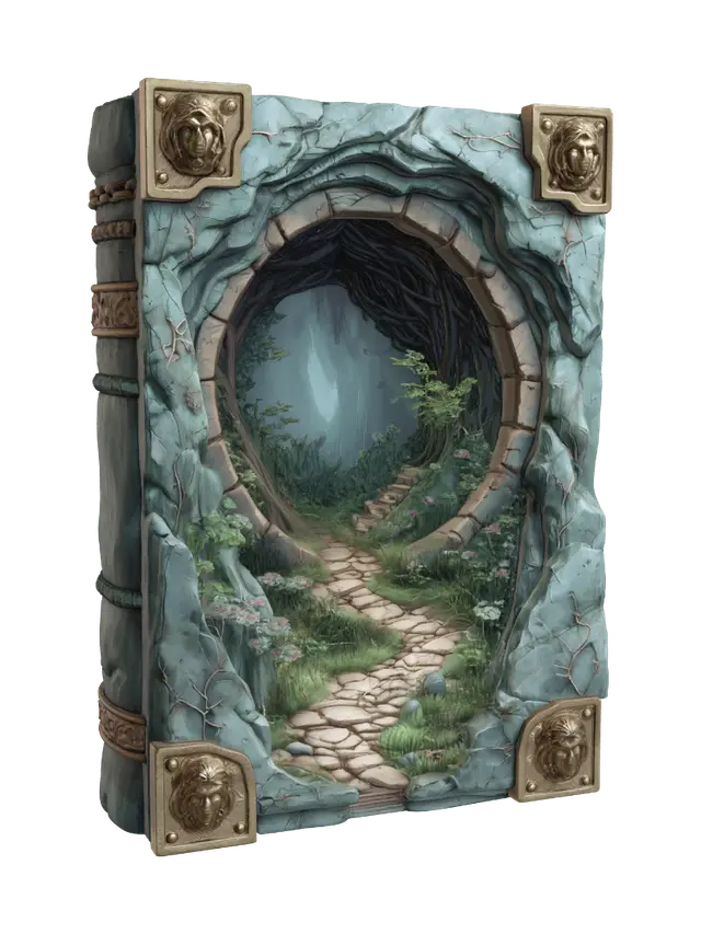 Verdant Portal - Realm 3D model, vytvořený pomocí AI