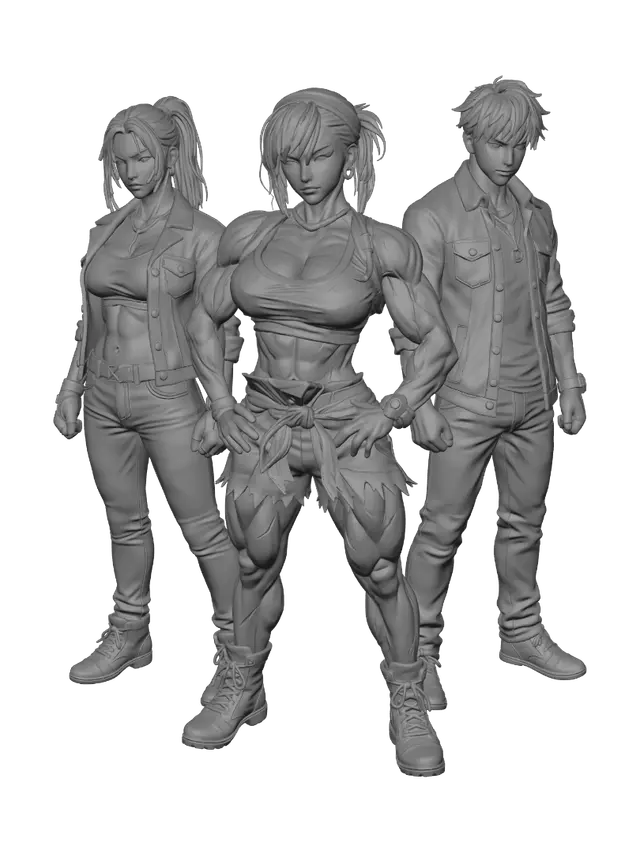 3D model for Dynamic Fighter Trio