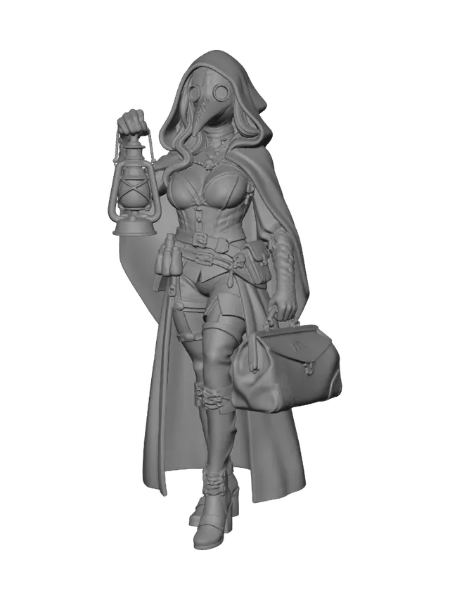 3D model for Lantern Bearer of the Plague Doctor