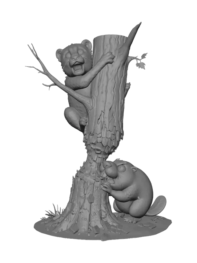 3D model for Cheetah Tree Panic