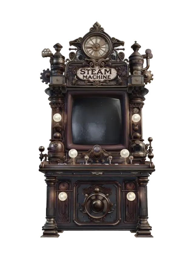 3D model for Steampunk Arcade Cabinet