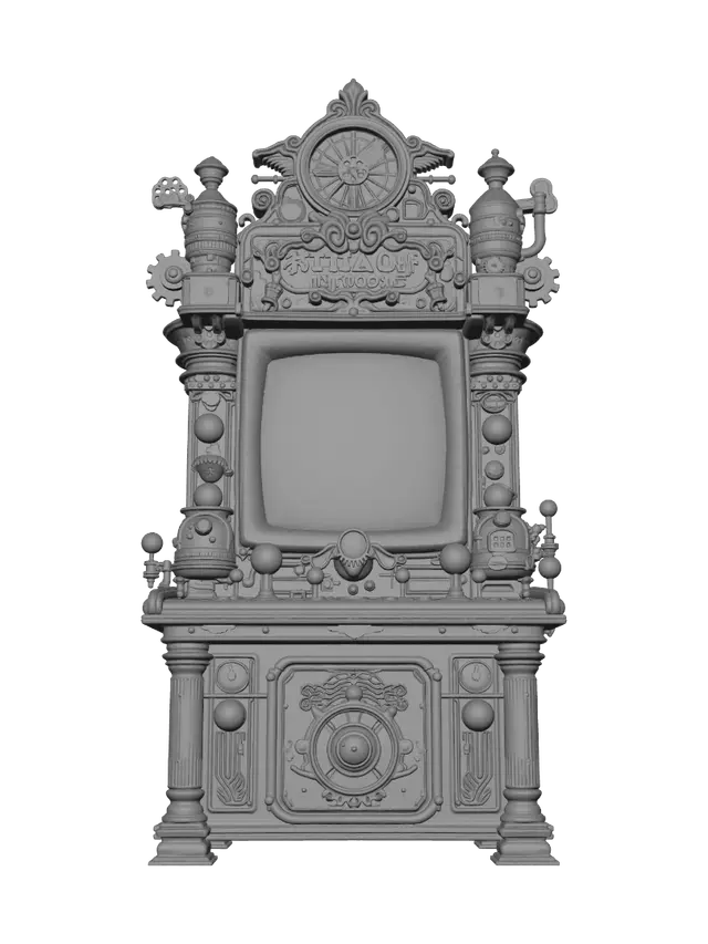 3D model for Steampunk Arcade Cabinet