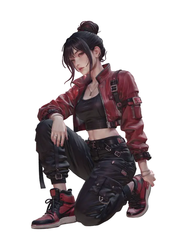 Female Character - Softlight 3D model, vytvořený pomocí AI