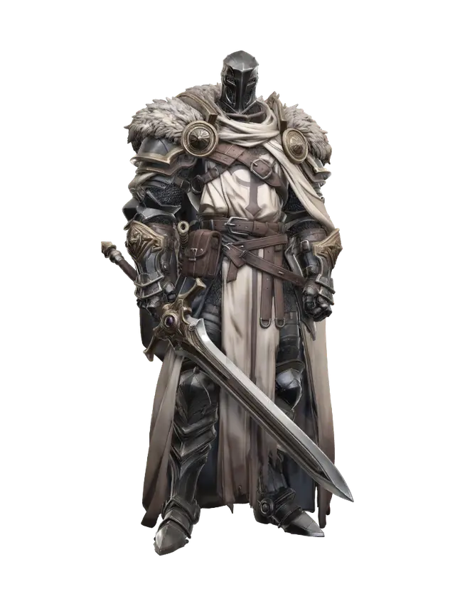 Ironclad Oathbearer - Shield-3D-modell, genererad av AI