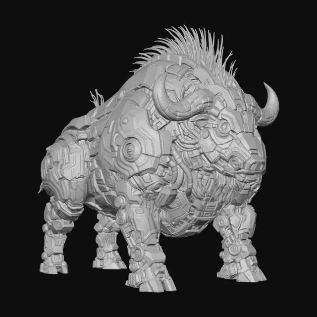 3D model for Mecha Big Bull