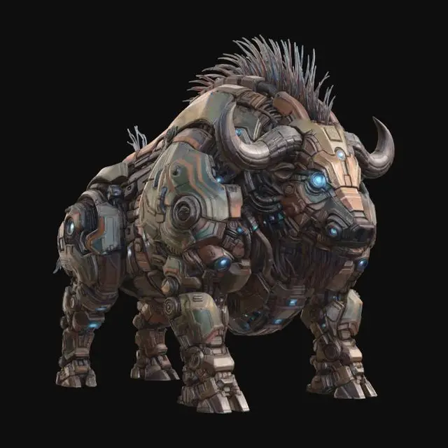 3D model for Mecha Big Bull