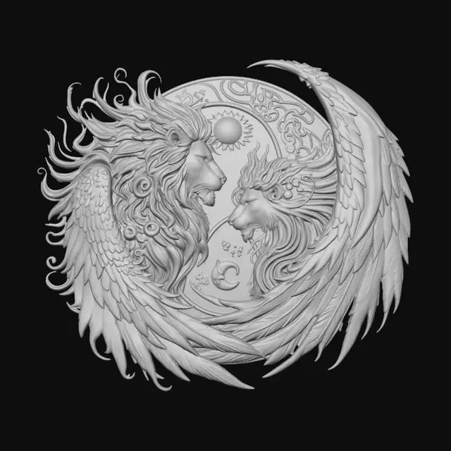 3D model for Fire and Ice Phoenix