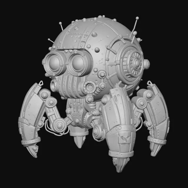 3D model for Steampunk Sphere Robot