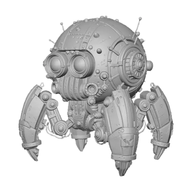 3D model for Steampunk Sphere Robot