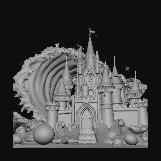 3D model for Castle of the Tide