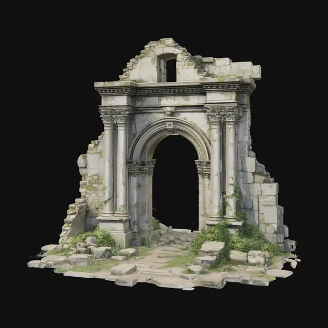 3D model for Ruined Archway