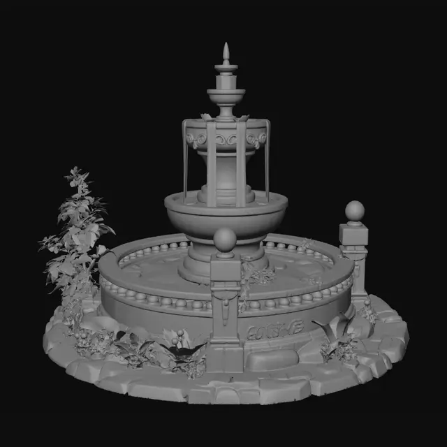 3D model for Verdant Cascade Fountain