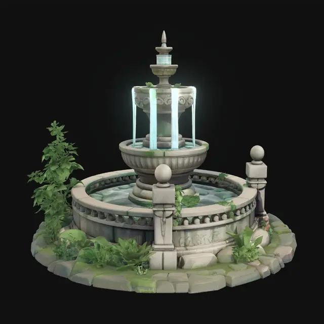 3D model for Verdant Cascade Fountain