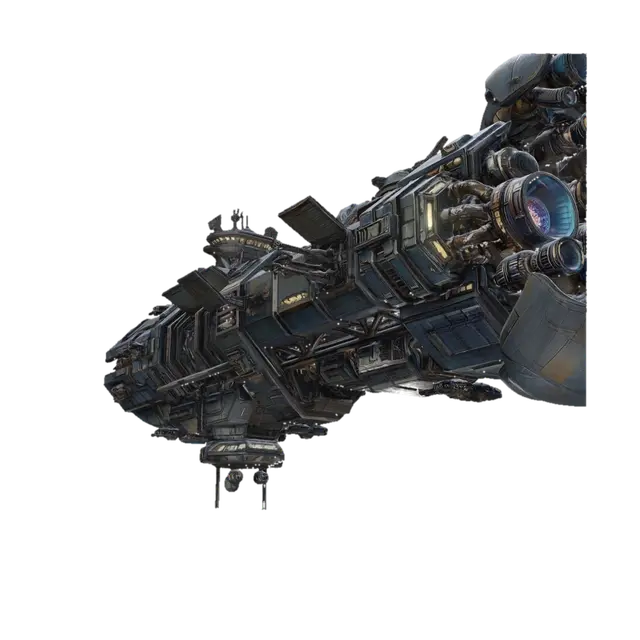 Starforge Leviathan 3D model, vytvořený pomocí AI