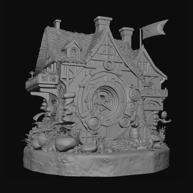 3D model for Clockwork Cottage