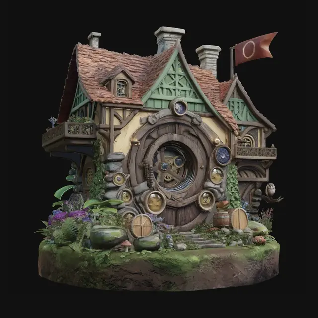3D model for Clockwork Cottage