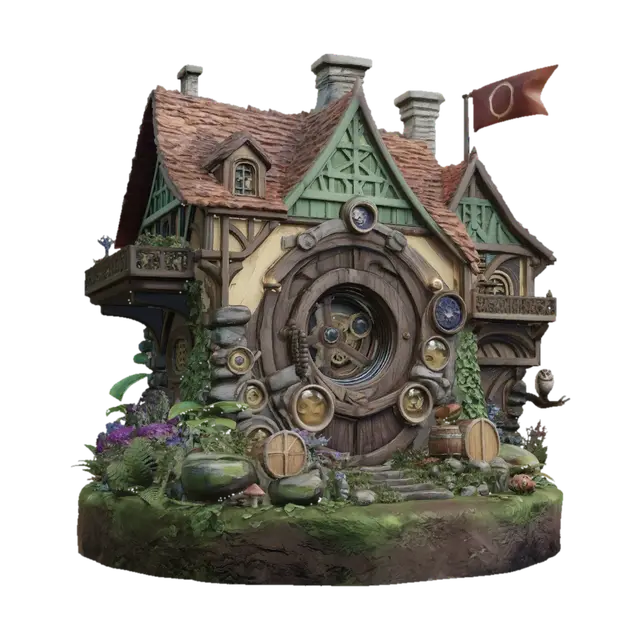 3D model for Clockwork Cottage