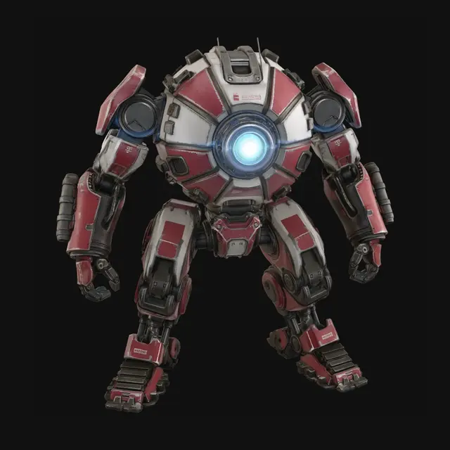 3D model for Crimson Core Sentinel