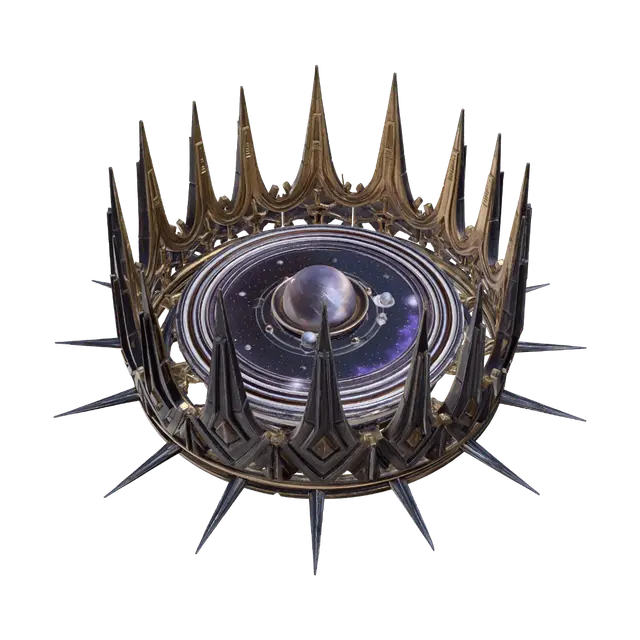 Cosmic Crown - Jewelled 3D-model, gegenereerd door AI