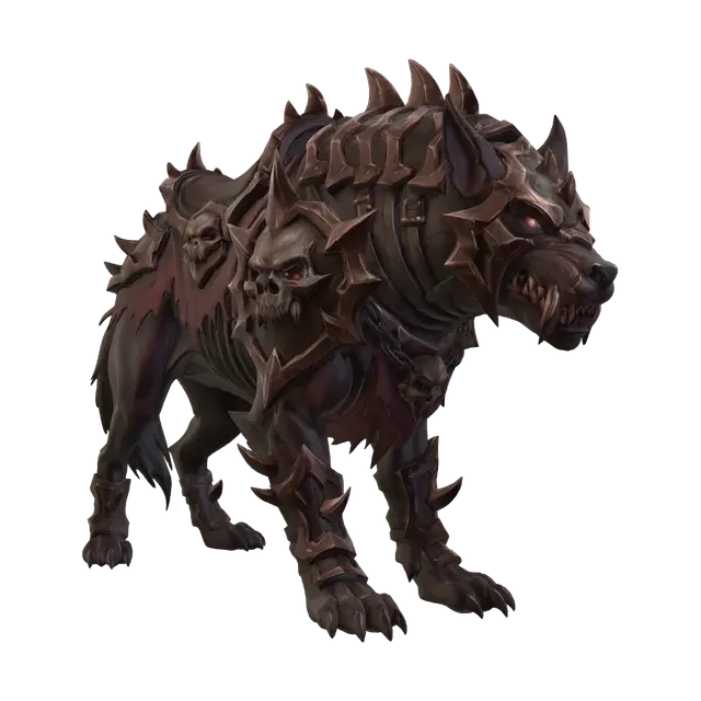 Abyssal horde Dark Wolf - Grimdark 3D model, vytvořený pomocí AI